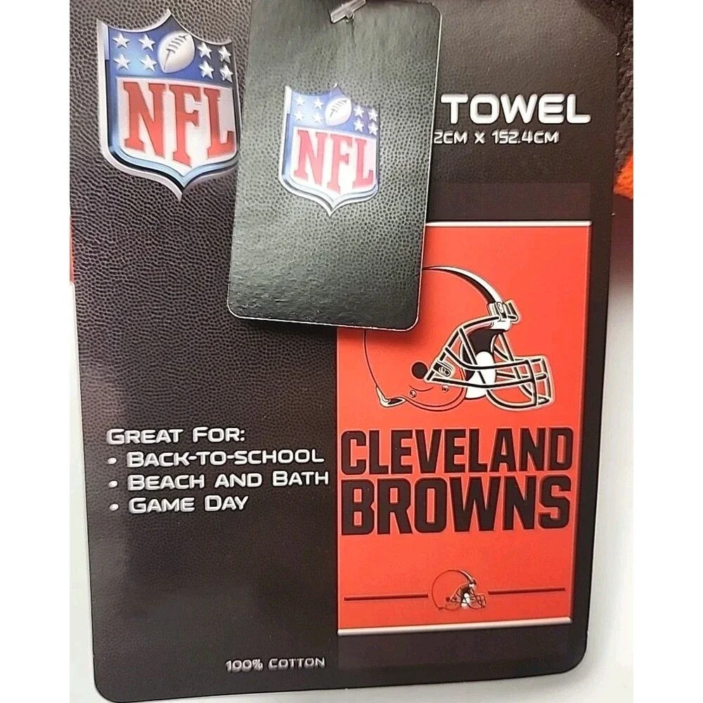 Cleveland Browns Football NFL Beach Towel 100% Cotton 30